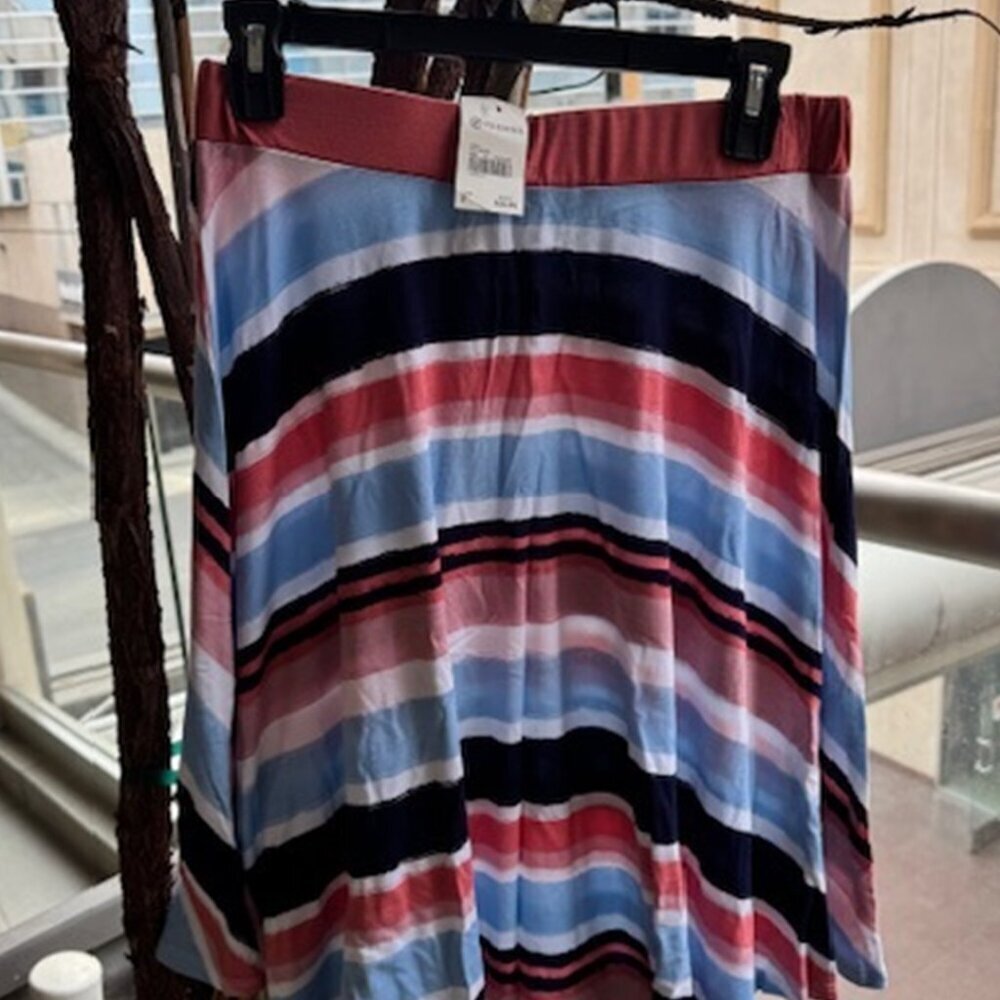 NWT Versona Multi-Stripe Circle Skirt by ISLA MAUDE - Picture 2 of 8